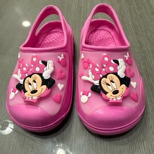 Pink Minnie Mouse Kids Clogs